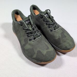 NOBULL Forest Camo Trainer Green Mens Sz 8.5 W 10 Army Gum Activewear Athleisure